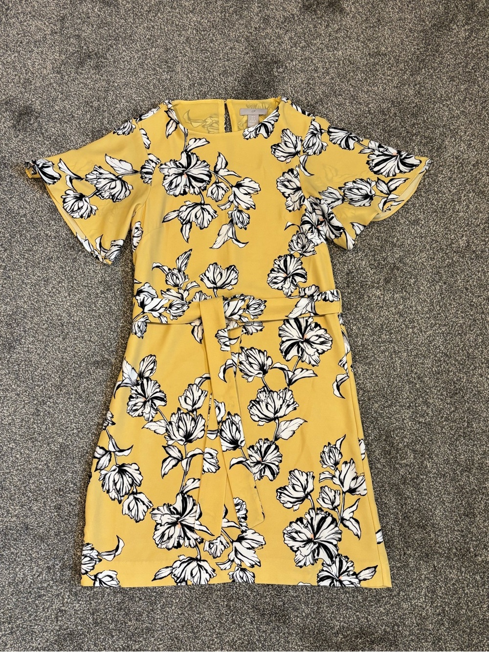 H&M floral shift dress size 0